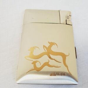 Vintage 1950s Elgin Light-O-Matic Combo Case Gold & Silver Gazelle in Orig Box